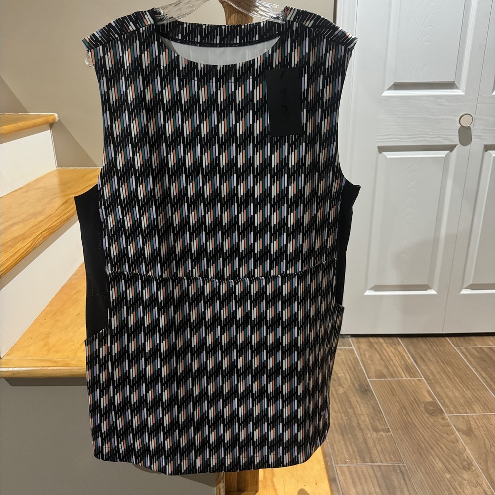 NWT  Bad Birdie Mirabel Dress Women Medium Sleeveless Golf Black Pockets Stretch